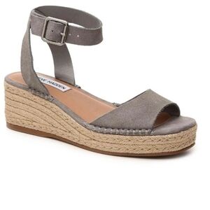 Steve Madden Gray Espadrille Sandals